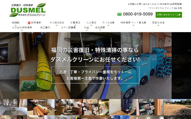 ダスメルクリーンの公式サイト